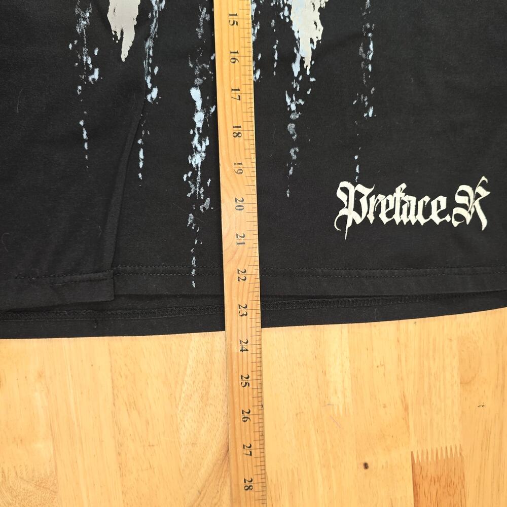 Y2k Grunge Goth Style Black Skull Shirt Size XL - Picture 5 of 7